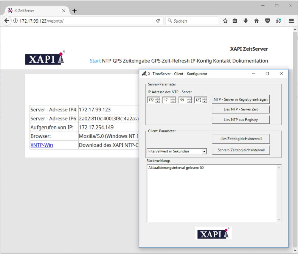 XTimeServer Architektur